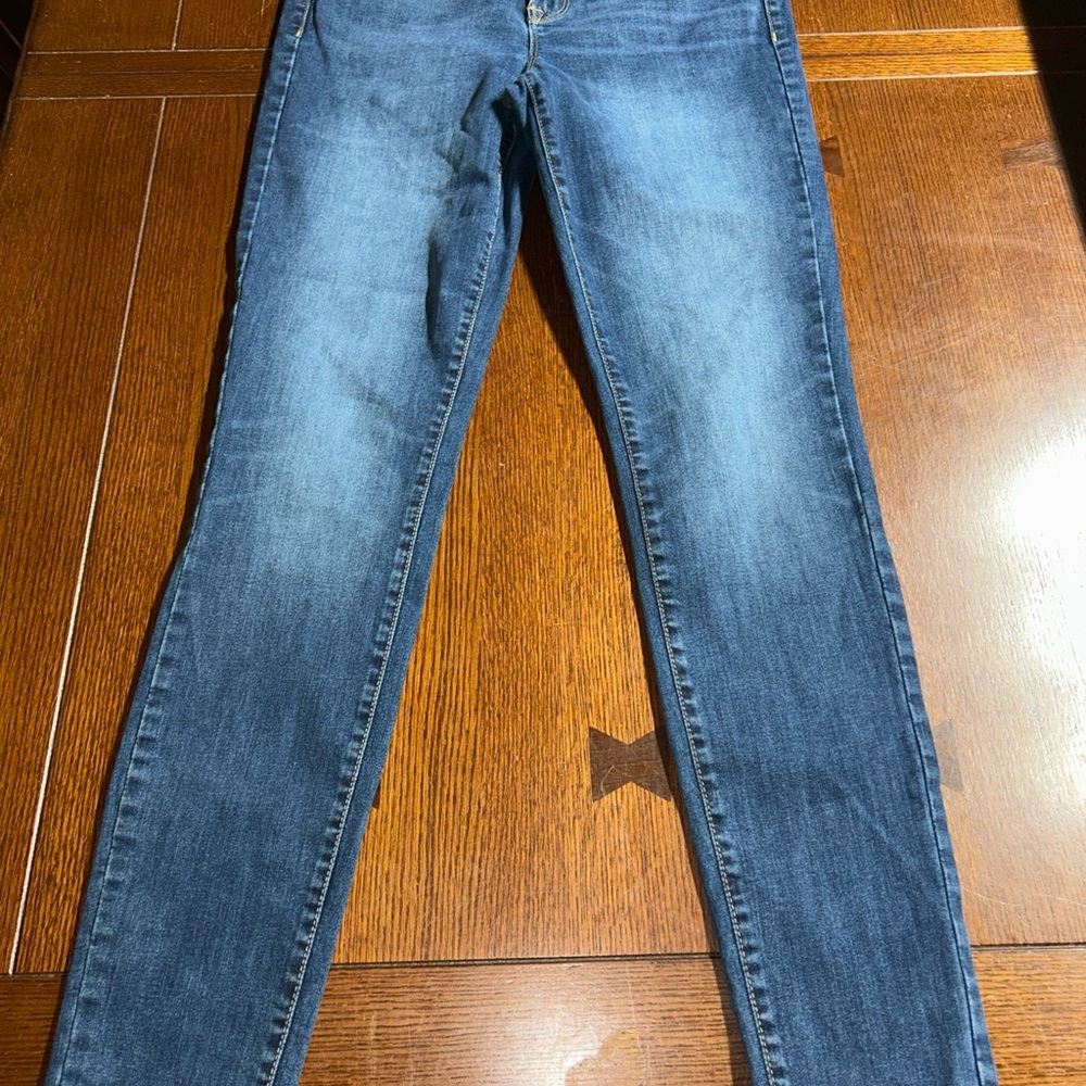 Old Navy Rockstar mid-Rise Stylish Blue Women's Skinny Jeans Size 10 Tall